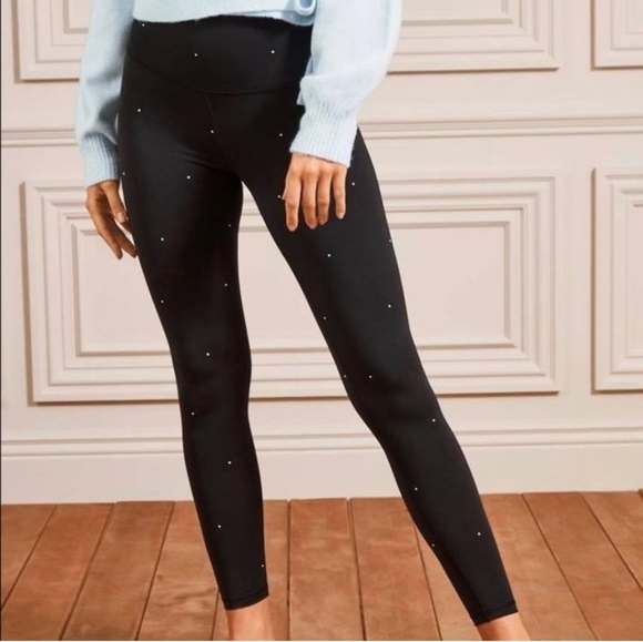 Stella & Dot Pants - Stella & Dot, Crush it Legging, Black Dottie, Size‎ Small - NWT